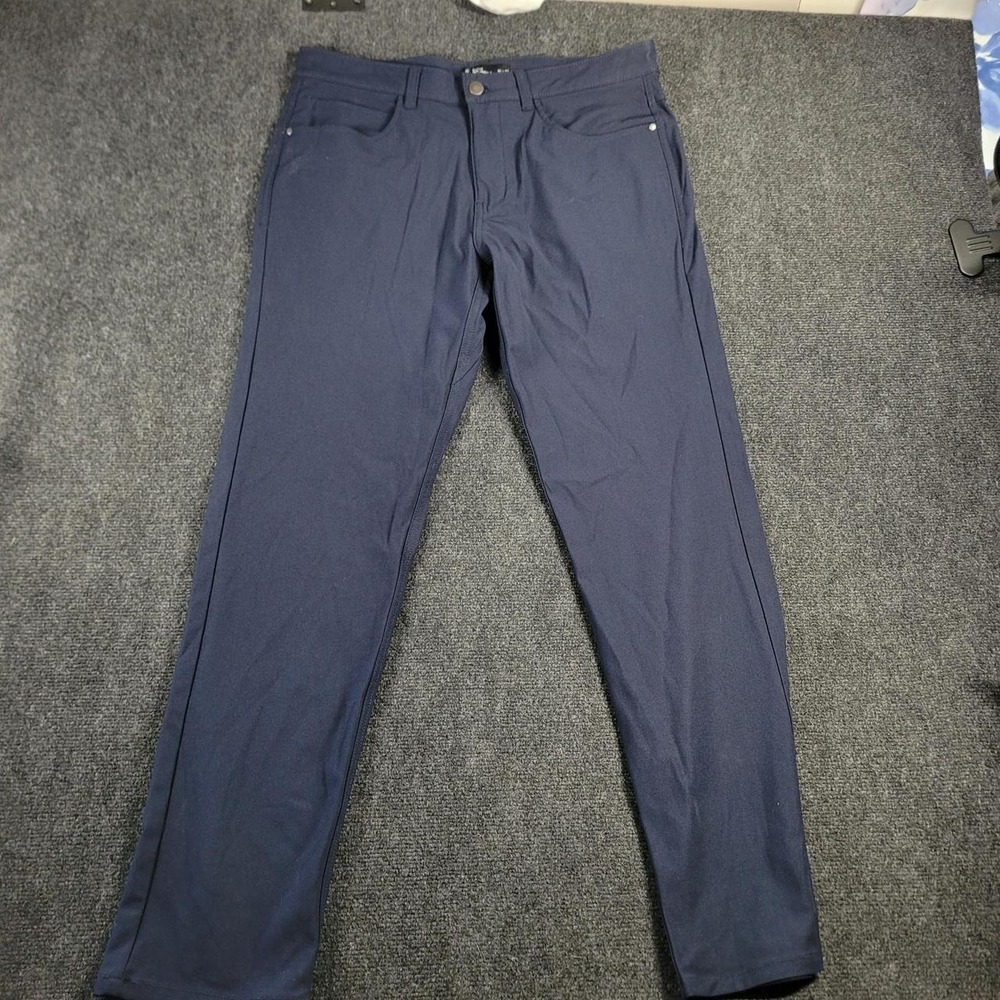 Member's Mark Benton Slim Fit Performance Golf Pants Navy Blue 34x32